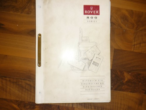 Rover 800 series handbuch - 800,