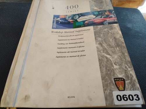 603 rover werkstatthandbuch - 603,