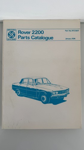 Rover 2200 ersatzteilkatalog - rover,
